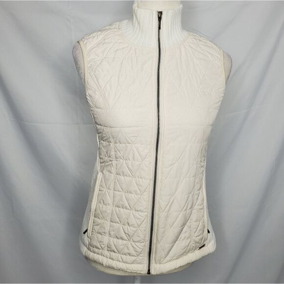 Prana Jackets & Blazers - PRANA white vest quilted winter diva polyester sherpa lining S‎